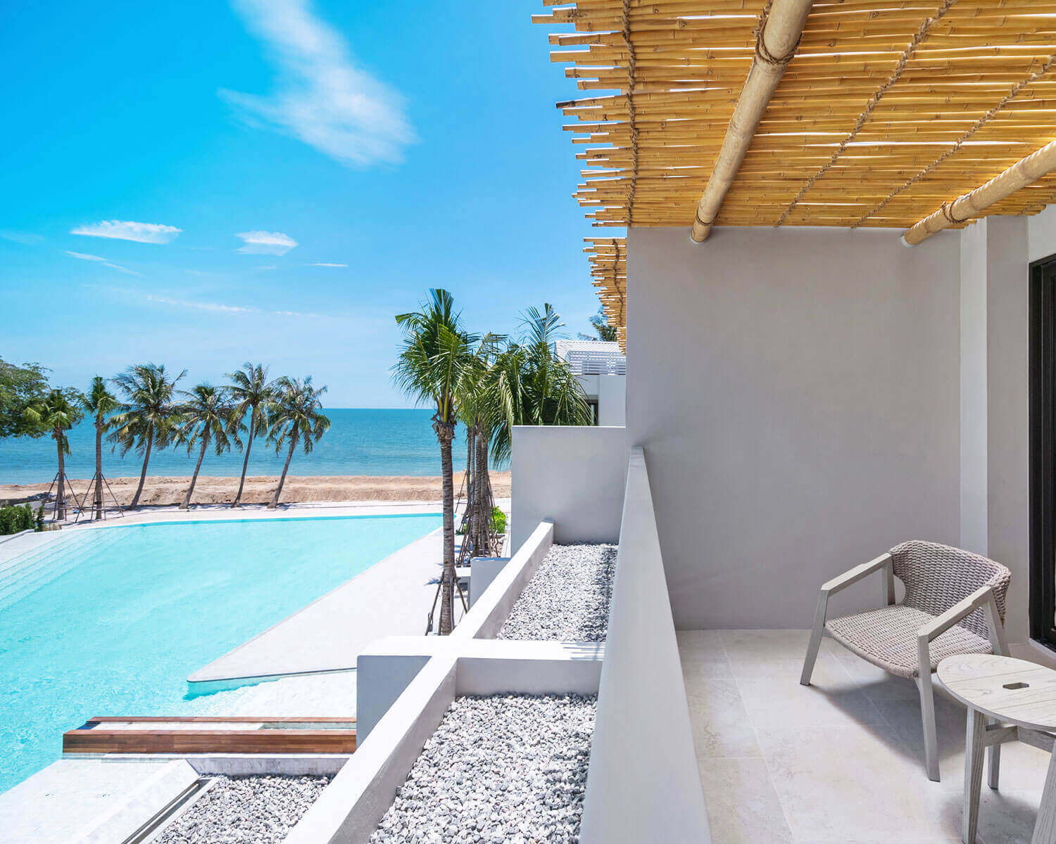Spacious outdoor balconies