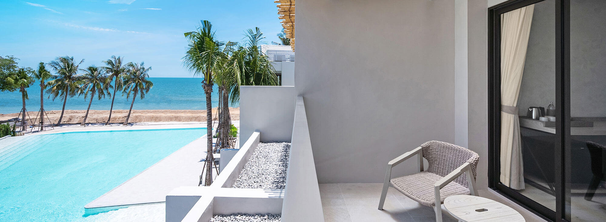 Spacious outdoor balconies